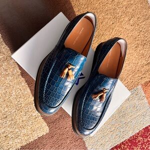 Marc Nolan Loafers. Only worn once. Excellent condition! Blue.